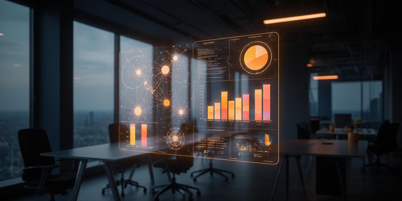 Analista trabajando con dashboards inteligentes de Saffron Insights